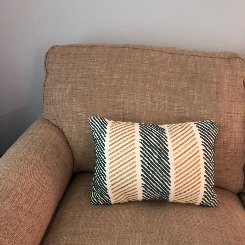 A decorative pillow